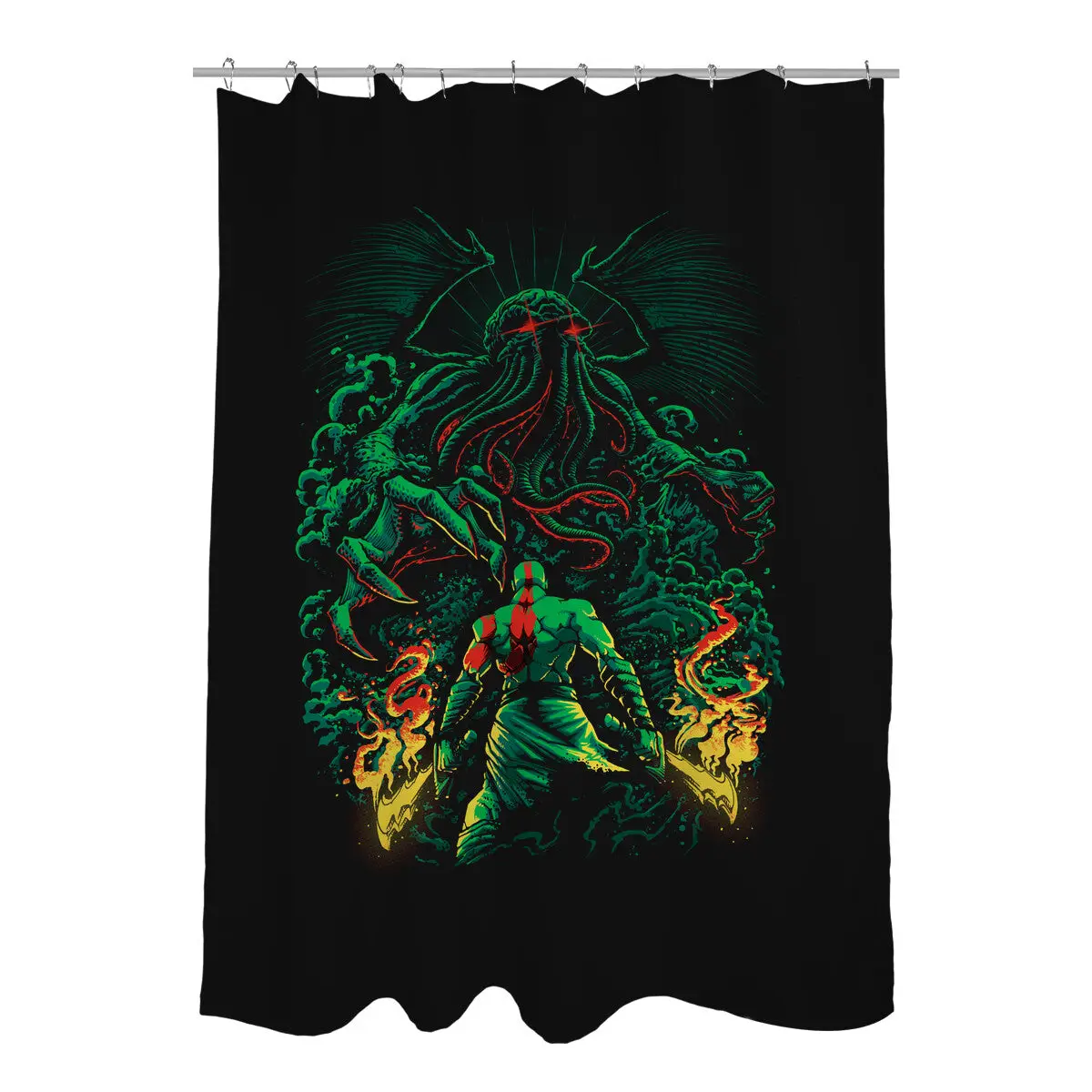 Clash of the Old Gods Shower Curtains