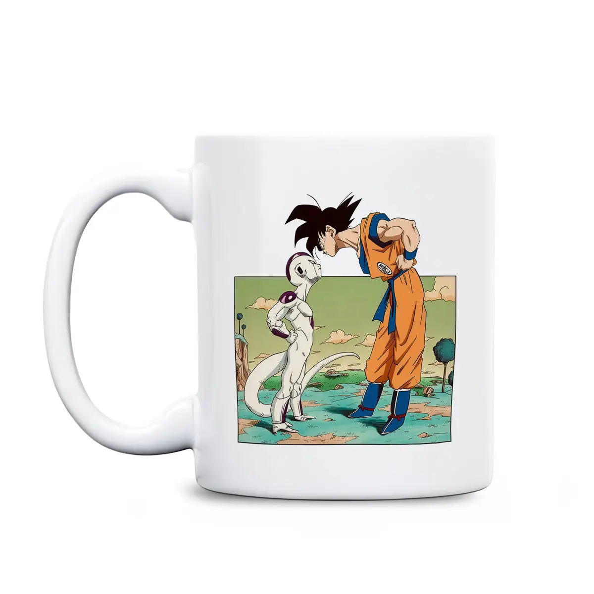 Classic Goku vs Frieza White Mug 11oz, 15oz