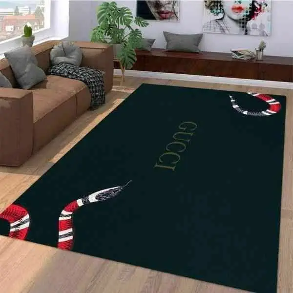 Classic Gucci Snake Gucci Area Rug Home Decor