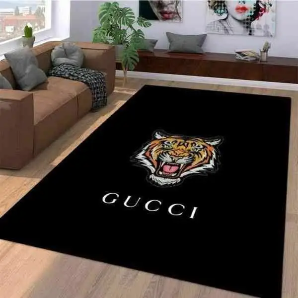 Classic Gucci Tiger Gucci Rug Home Decor