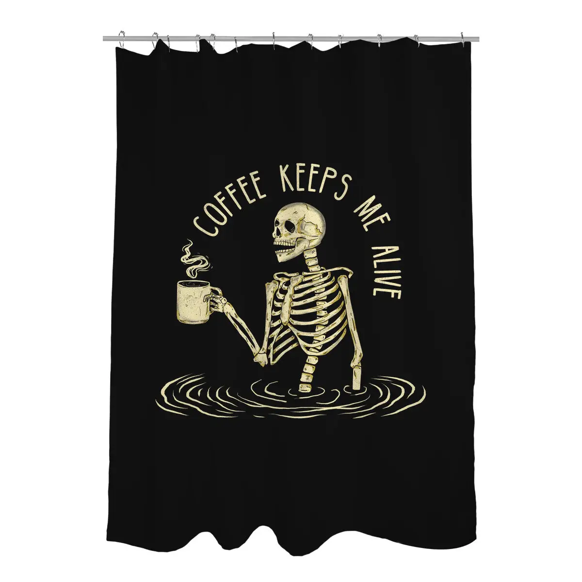 Coffee Keeps Me Alive Shower Curtains