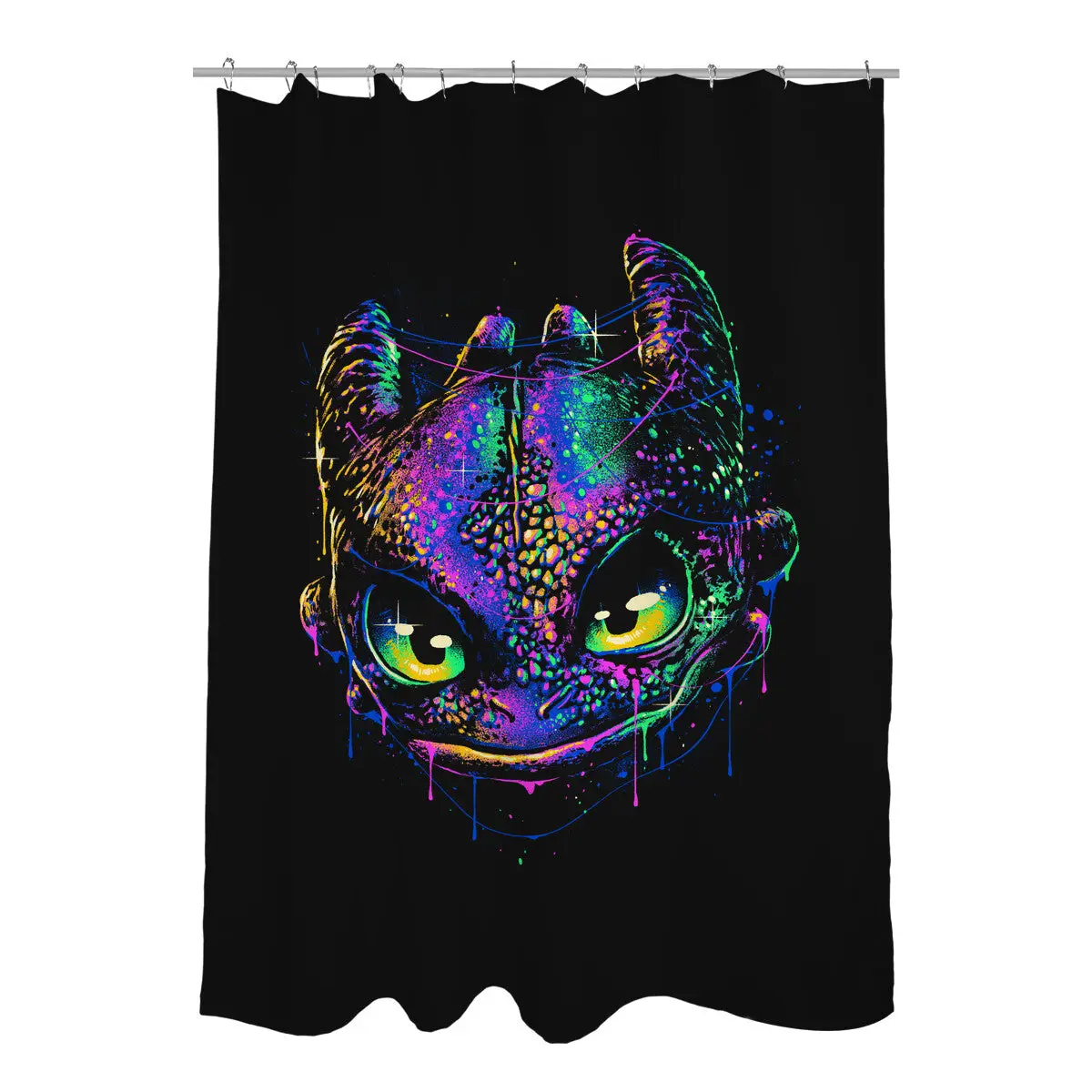 Colorful Midnight Shower Curtains
