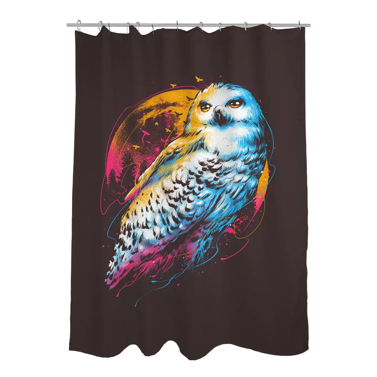 Colorful Owl Shower Curtains
