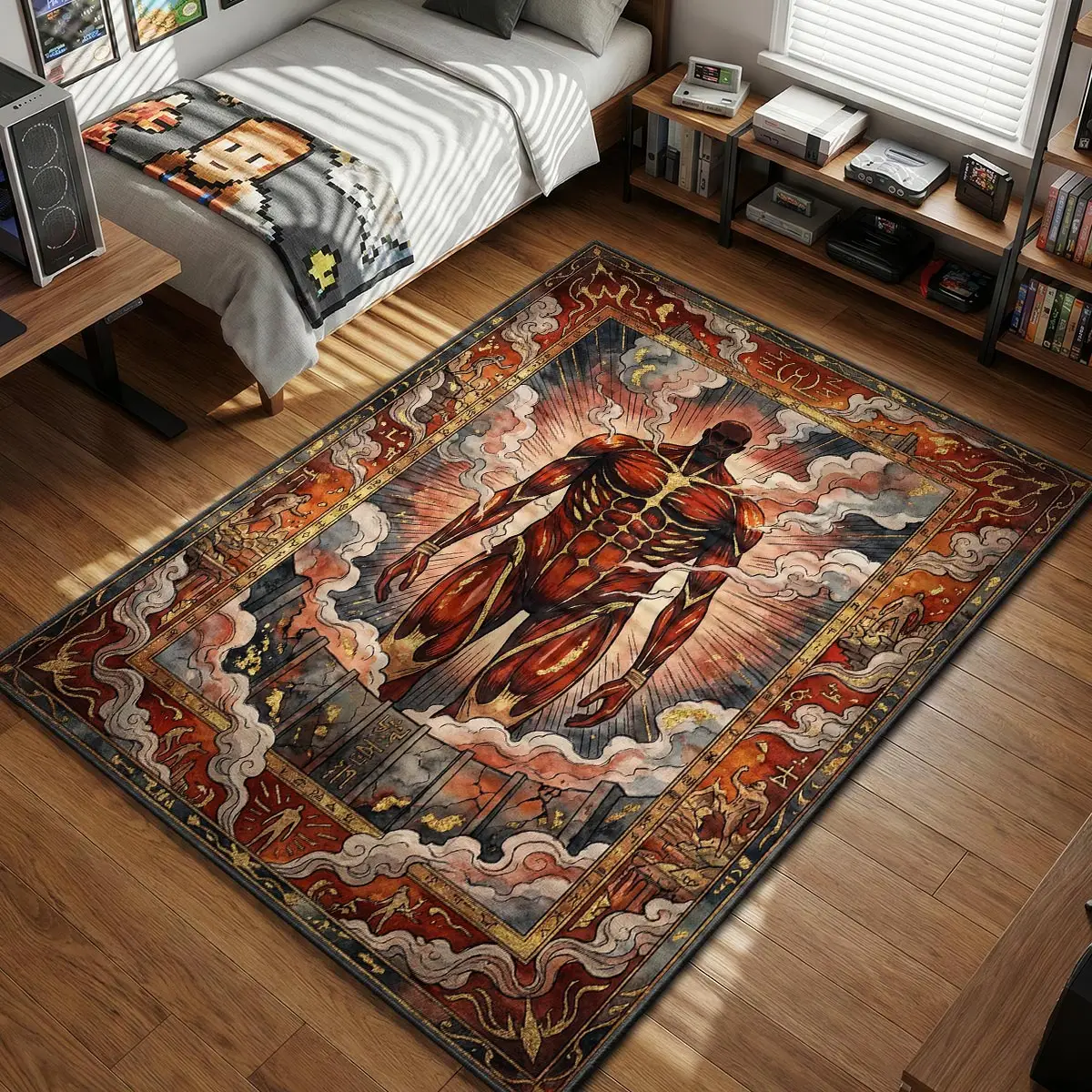 Colossal Titan Mural Rug - Attack on Titan Chair Mat
