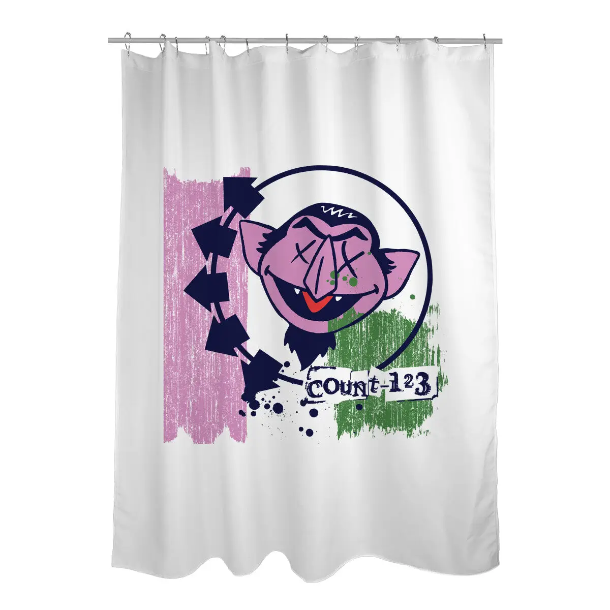 Count-123 Shower Curtains