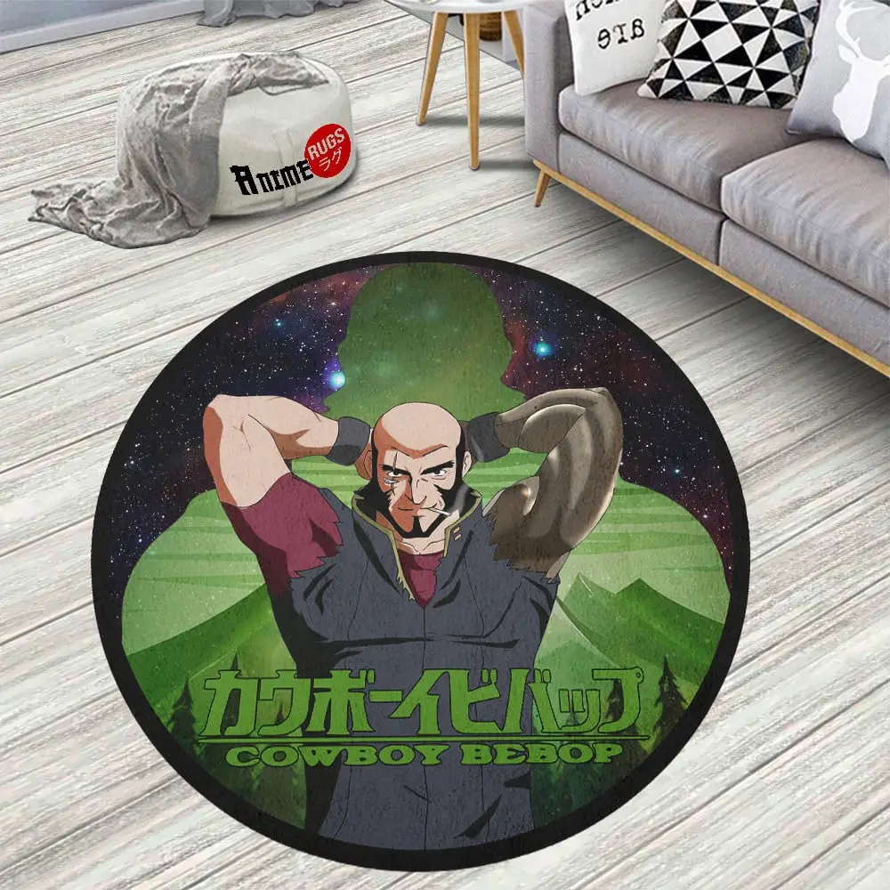 Cowboy Bebop Jet Black Skid-Proof Round Rug