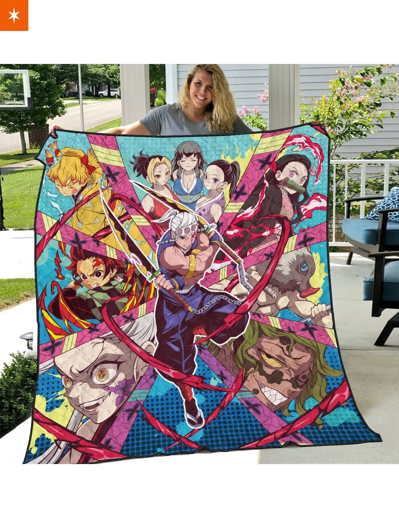 Cozy ED Arc Quilt Blanket