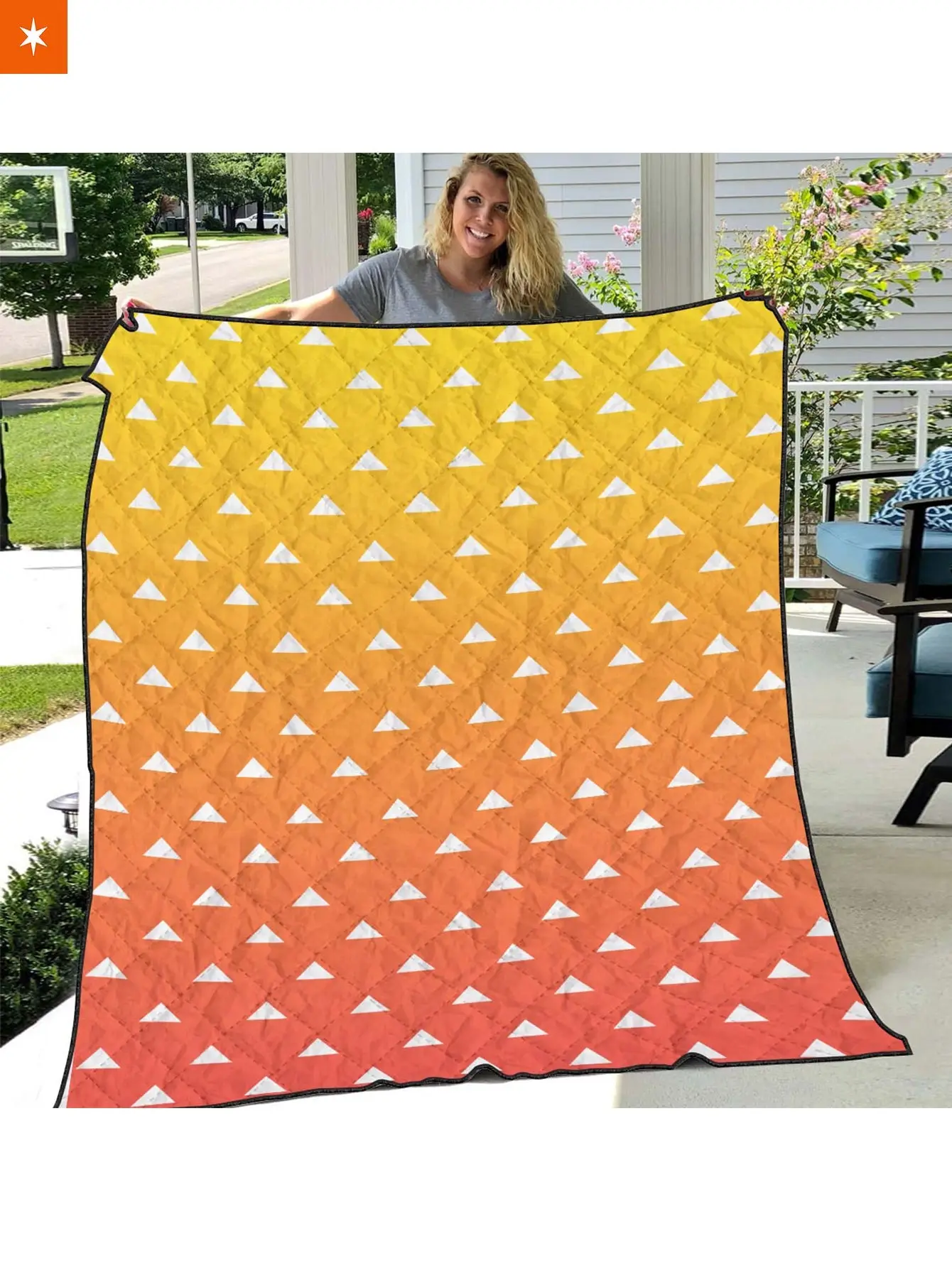 Cozy Zenitsu Quilt Blanket