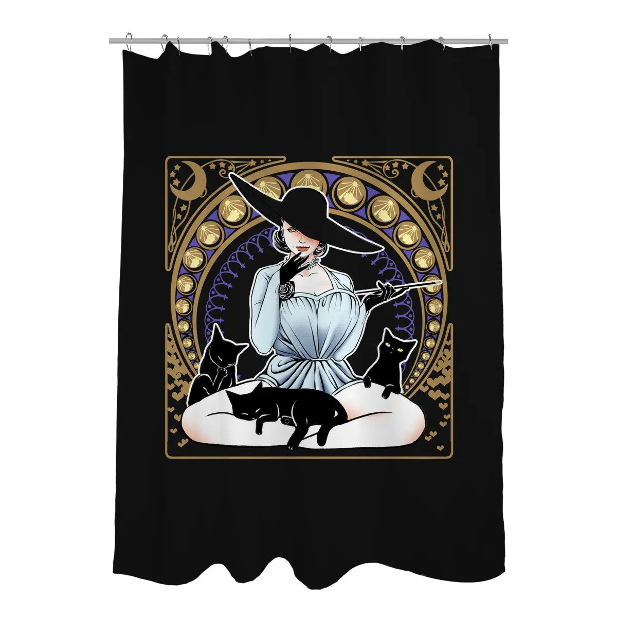 Crazy Cat Lady D Shower Curtains