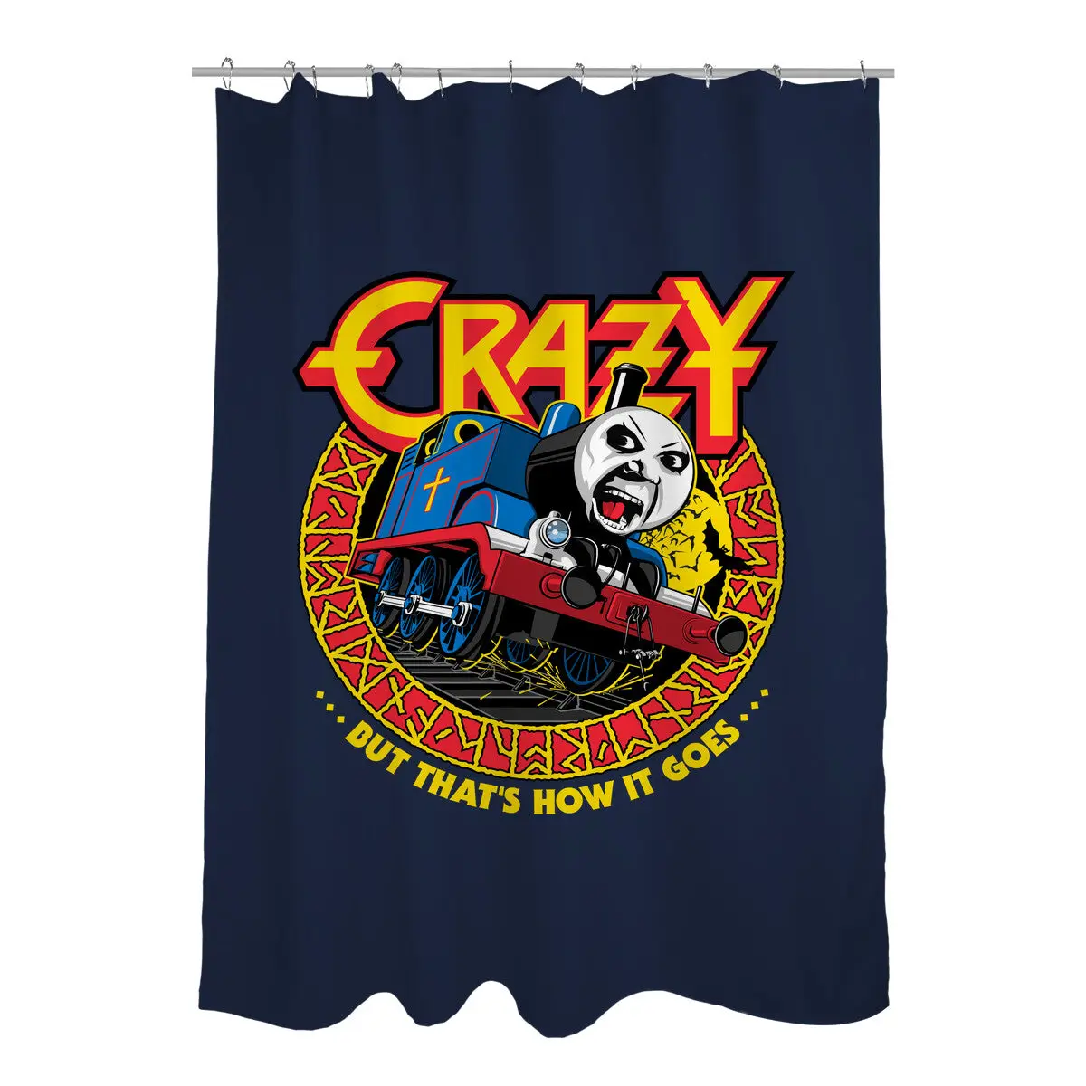 Crazy Tom Shower Curtains