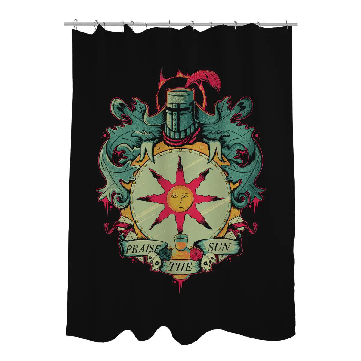 Crest of the Sun Shower Curtains