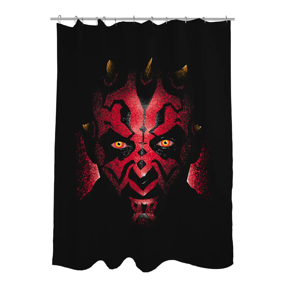 Crimson Phantom Shower Curtains