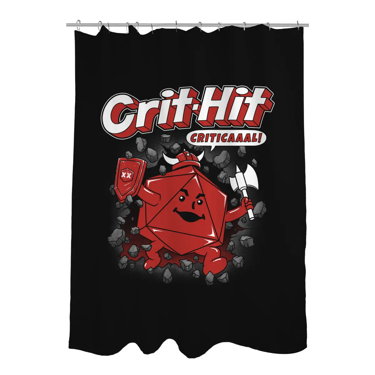 Crit-Hit Shower Curtains