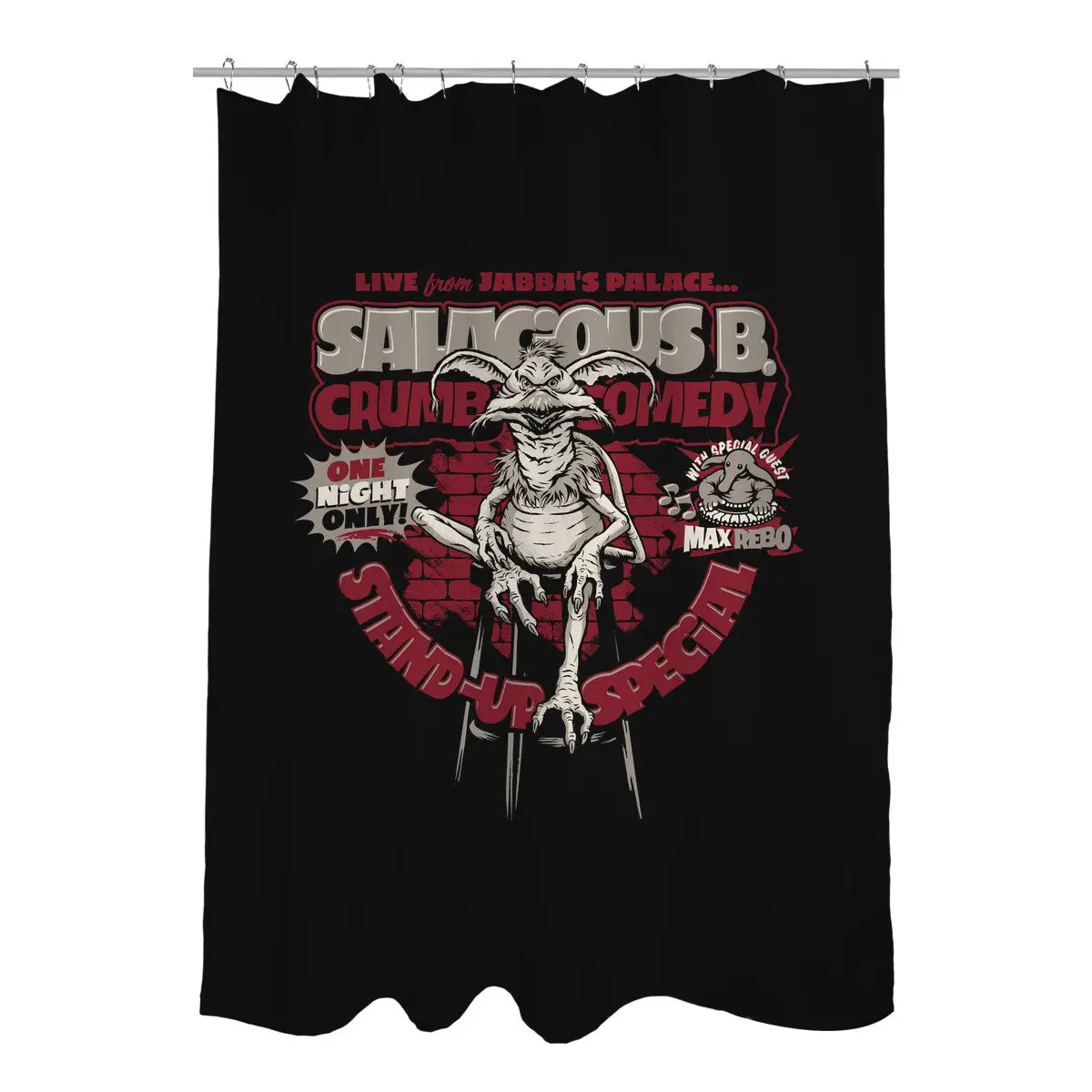Crumb Comedy Shower Curtains