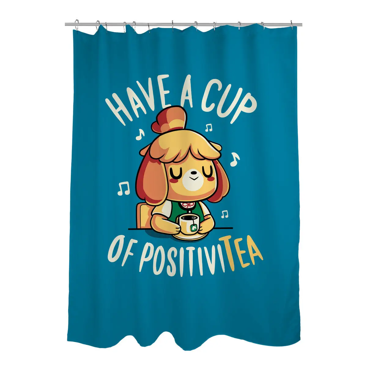 Cup of Positivitea Shower Curtains