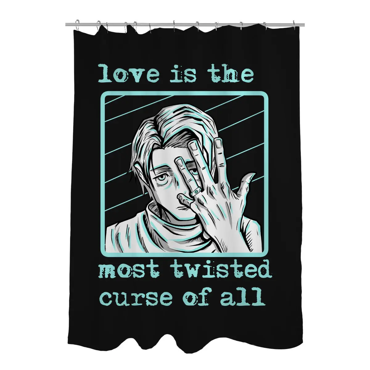 Curse Love Shower Curtains