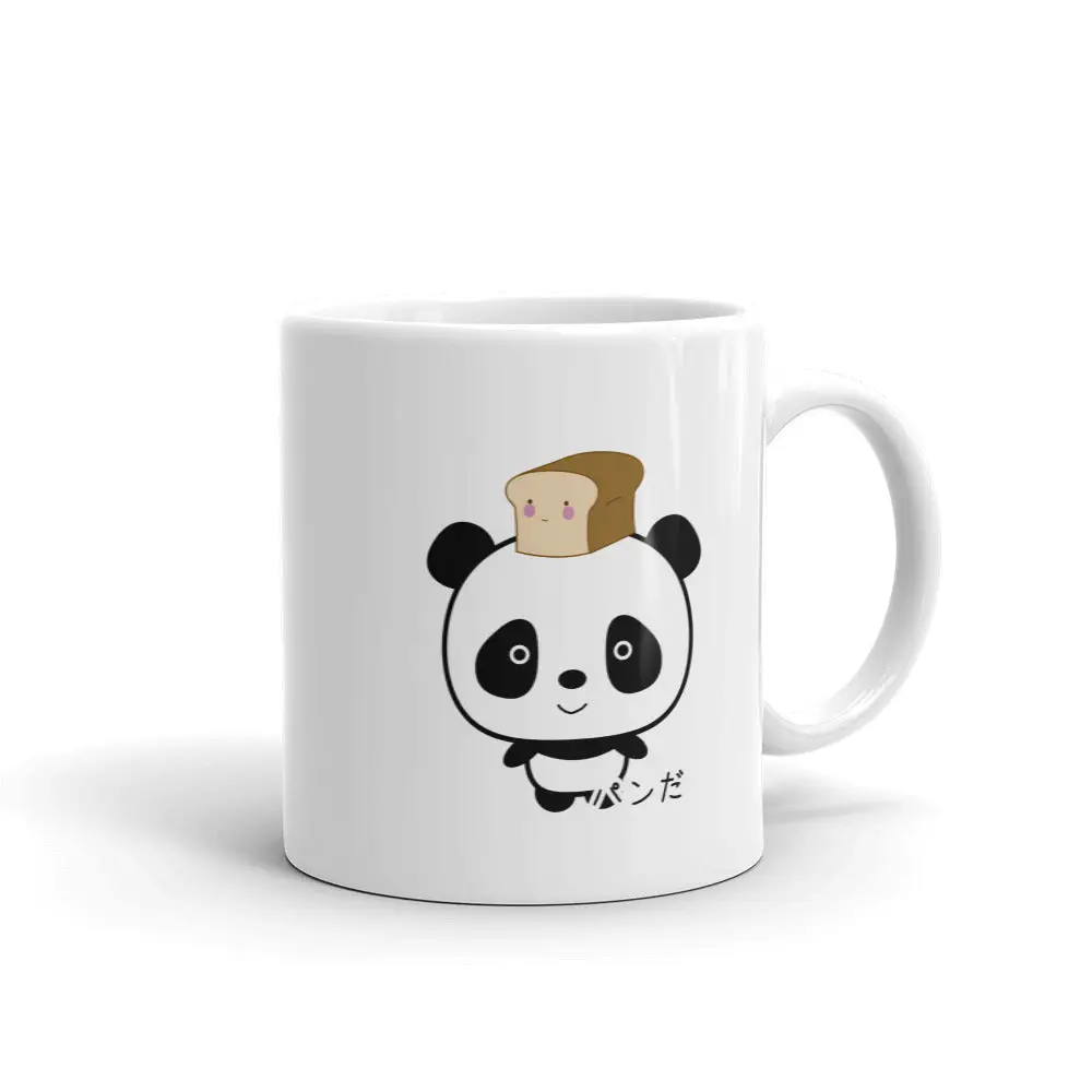 Cute and Kawaii Panda with Bread Pan Da! in Japanese Mug