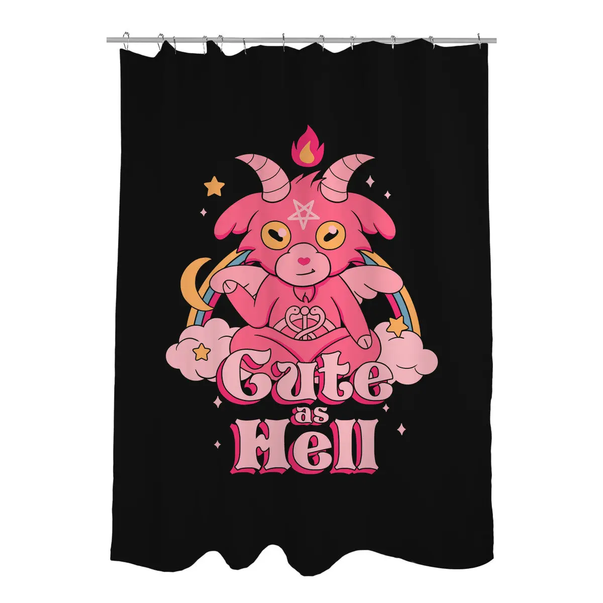 Cute as Hell Shower Curtains