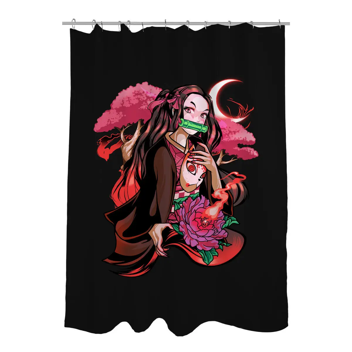 Cute Demon Shower Curtains