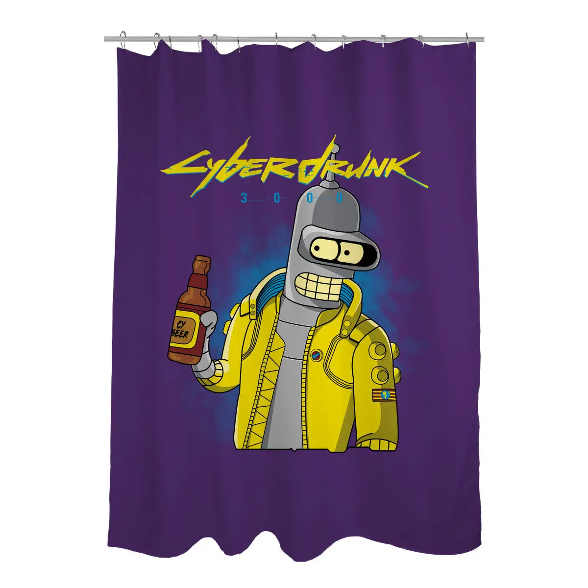 Cyberdrunk Shower Curtains