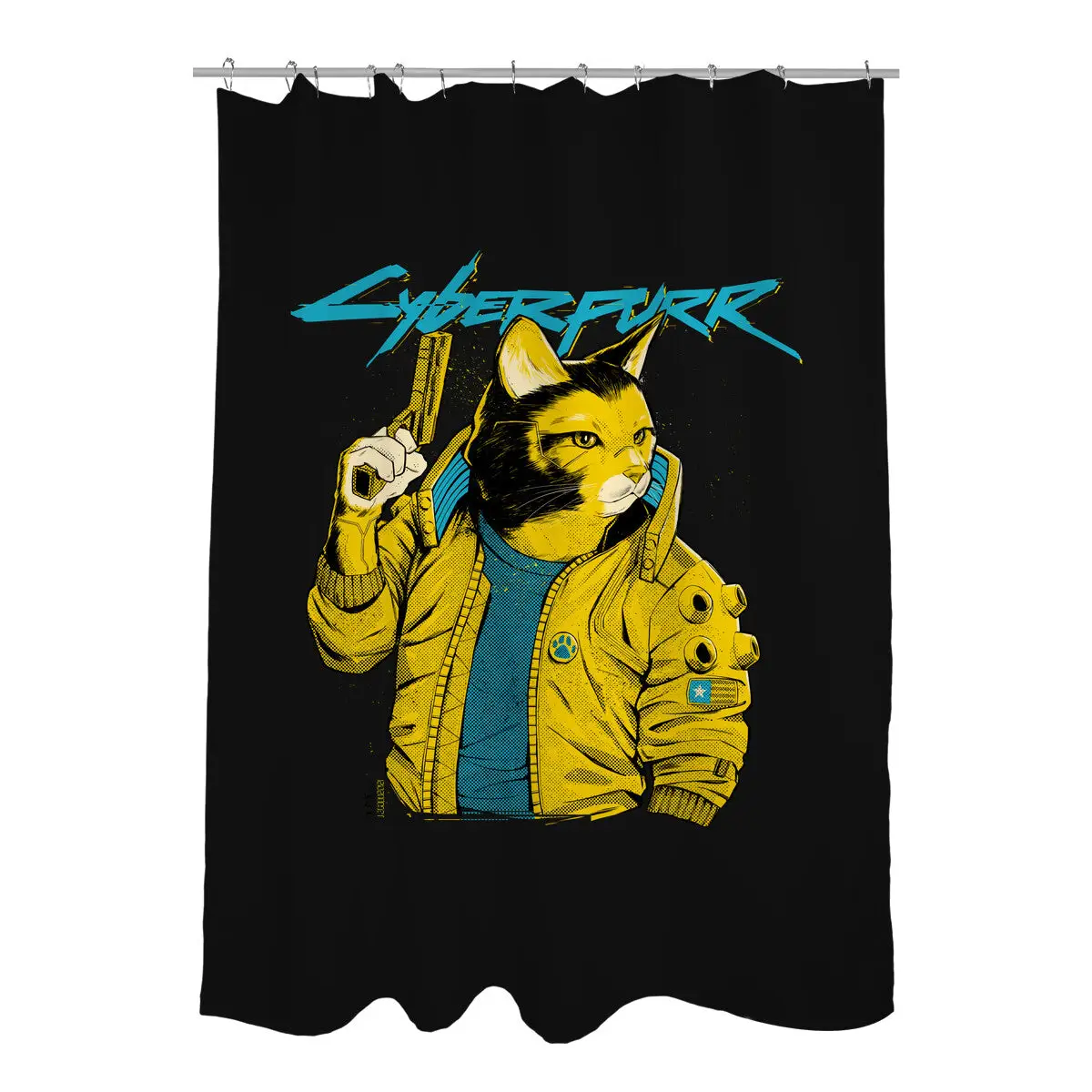 Cyberpurr Shower Curtains