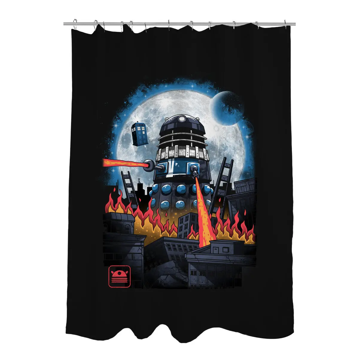 Dalek Kaiju Shower Curtains