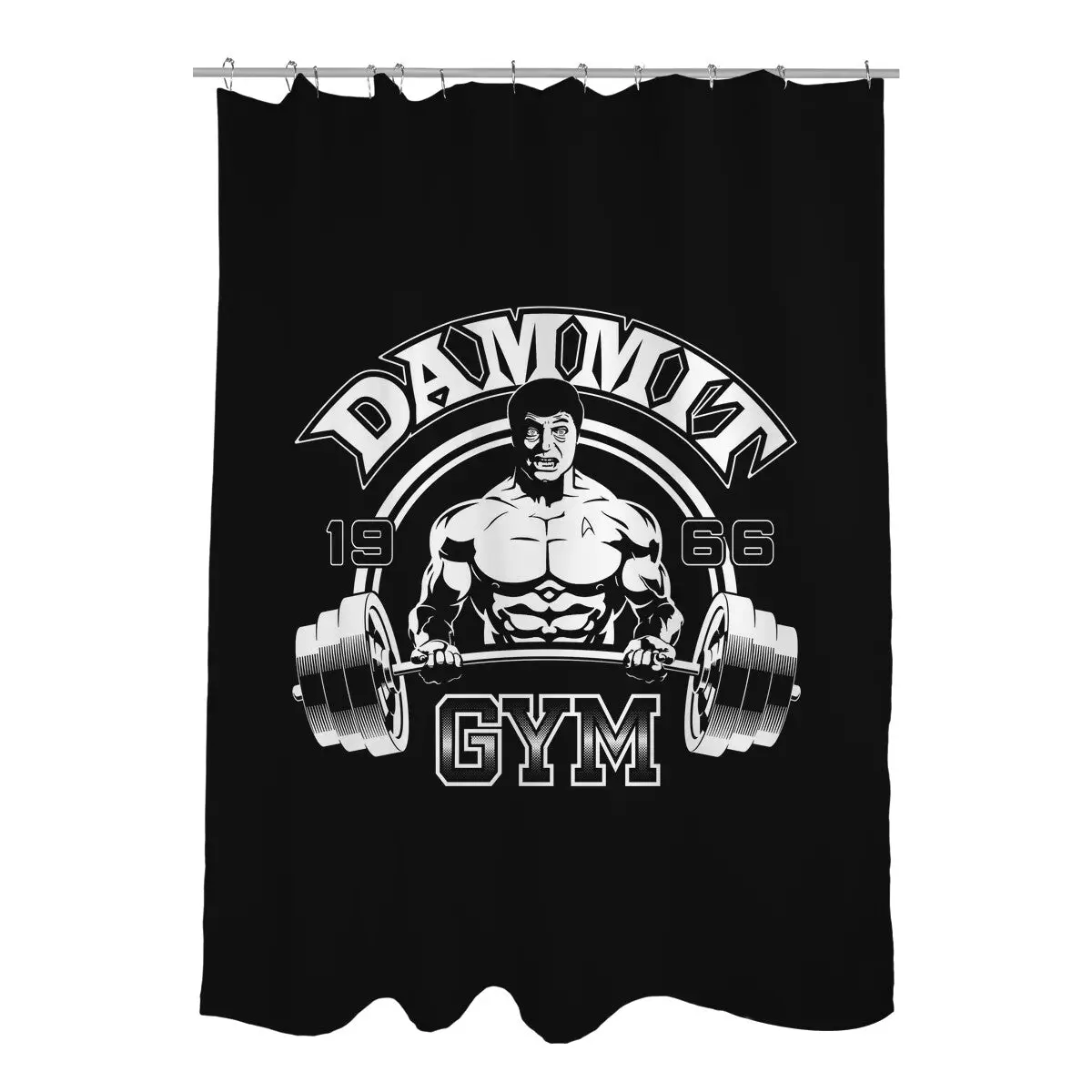 Dammit Gym Shower Curtains