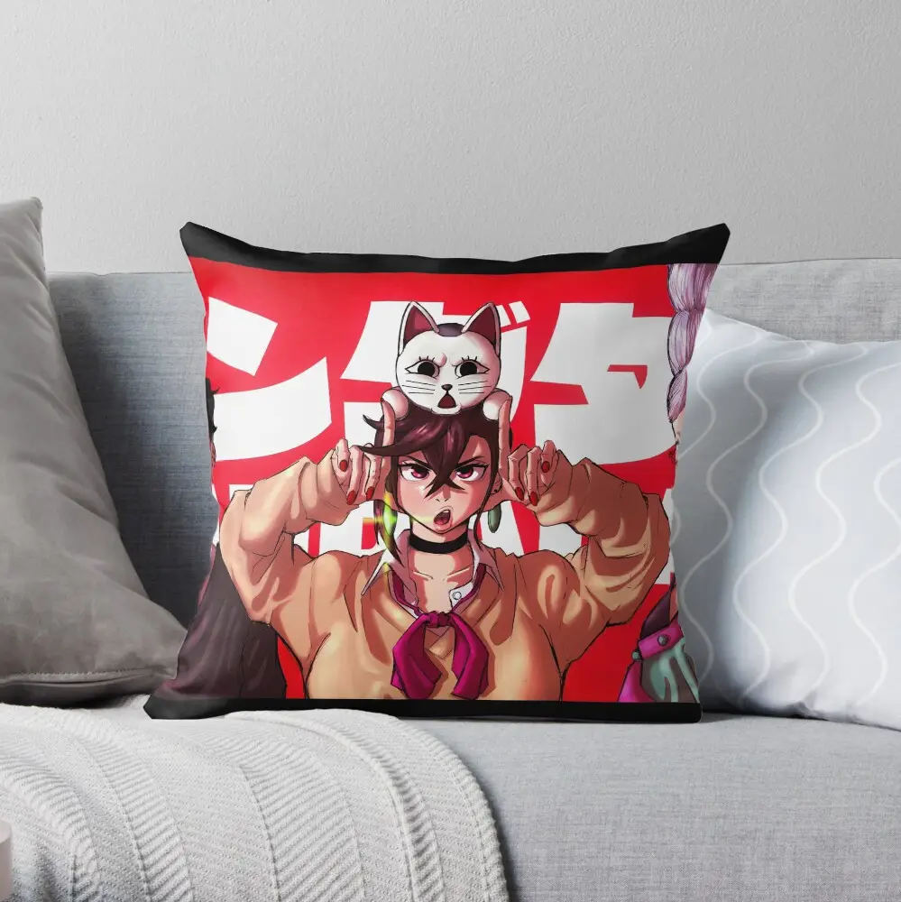 Dandadan Anime Art Throw Pillow