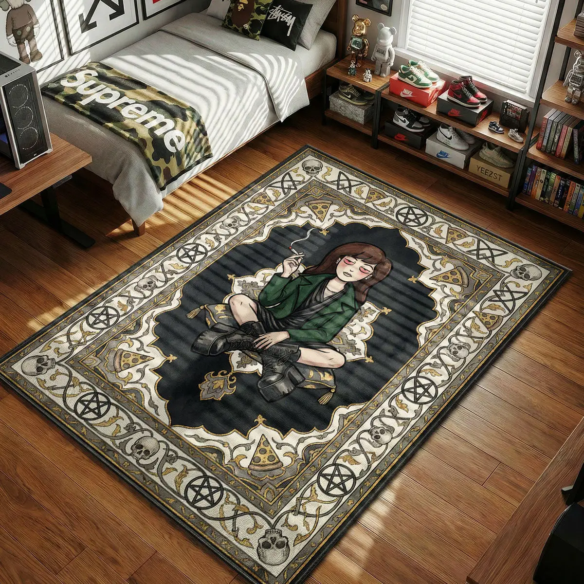 Daria Morgendorffer Occult Pizza Rug - 90s Grunge Floor Mat