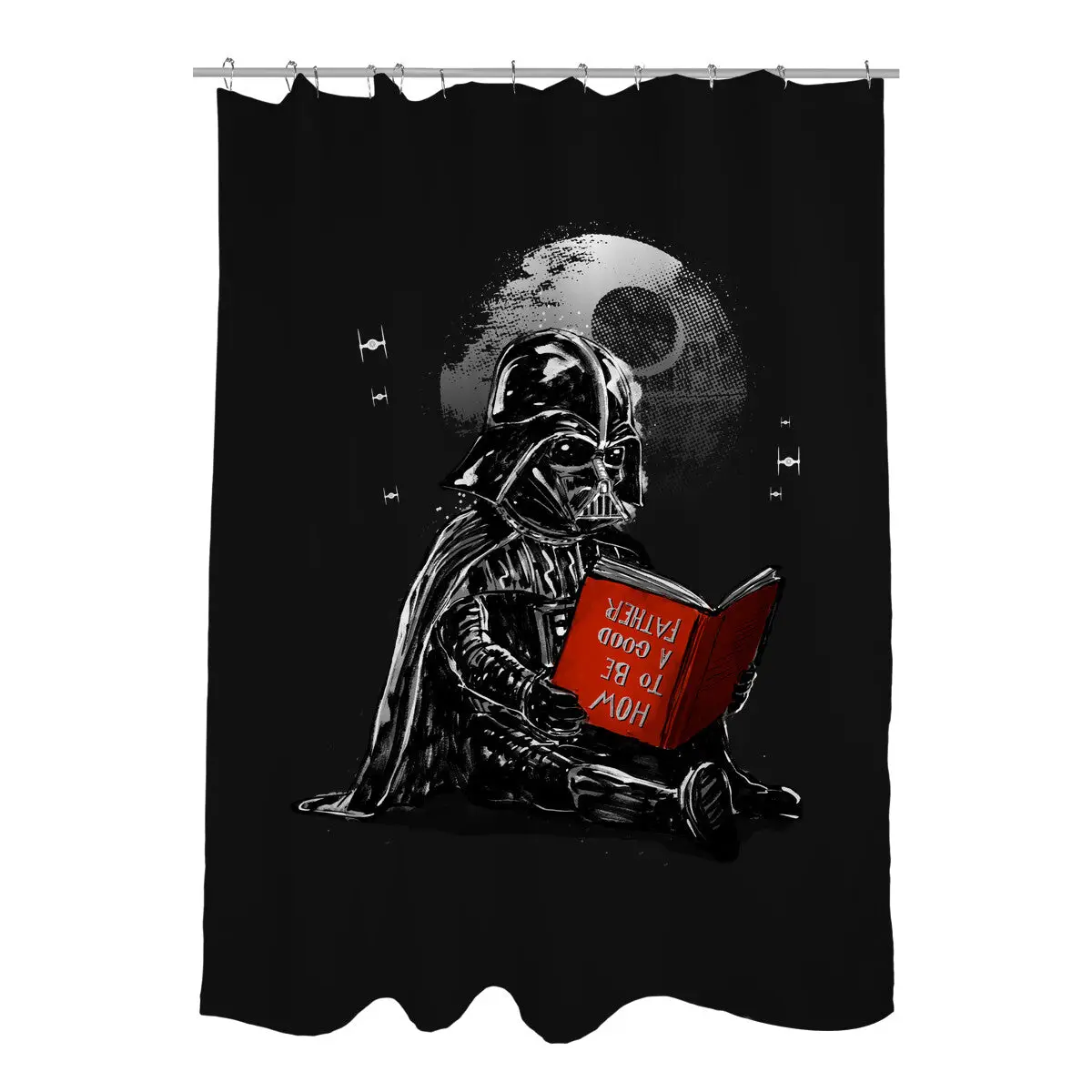 Dark Father Shower Curtains