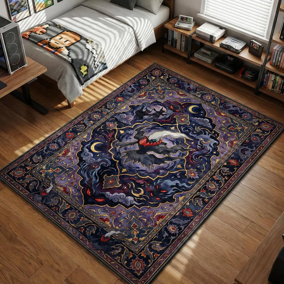 Darkrai Nightmare Shadow Rug - Pokemon Chair Mat