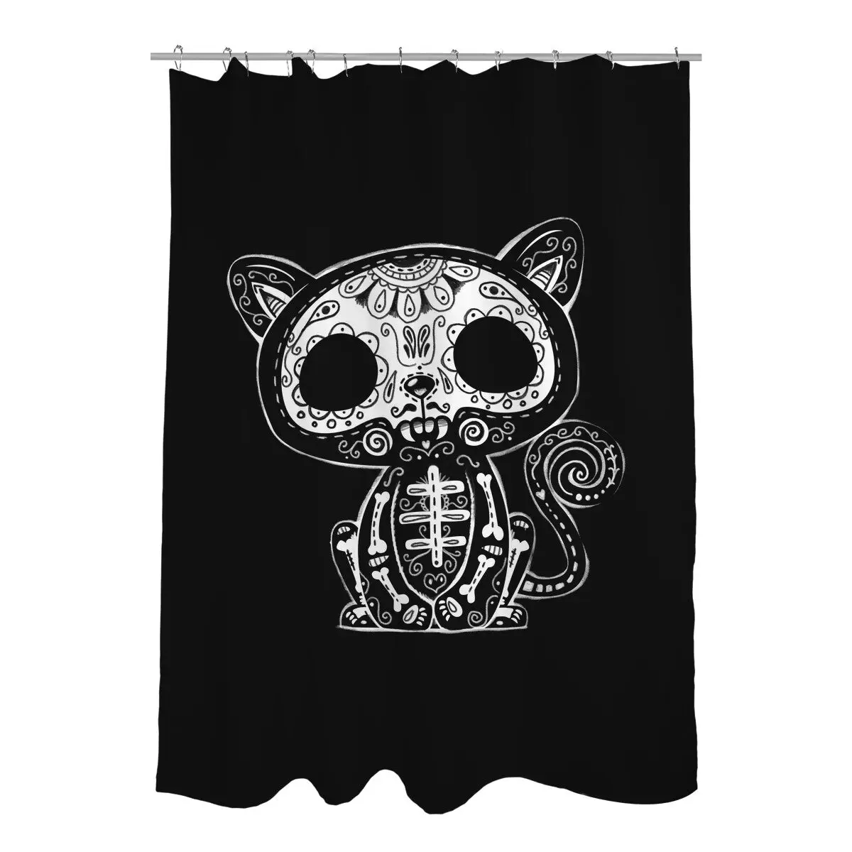 Day of the Kitty Shower Curtains