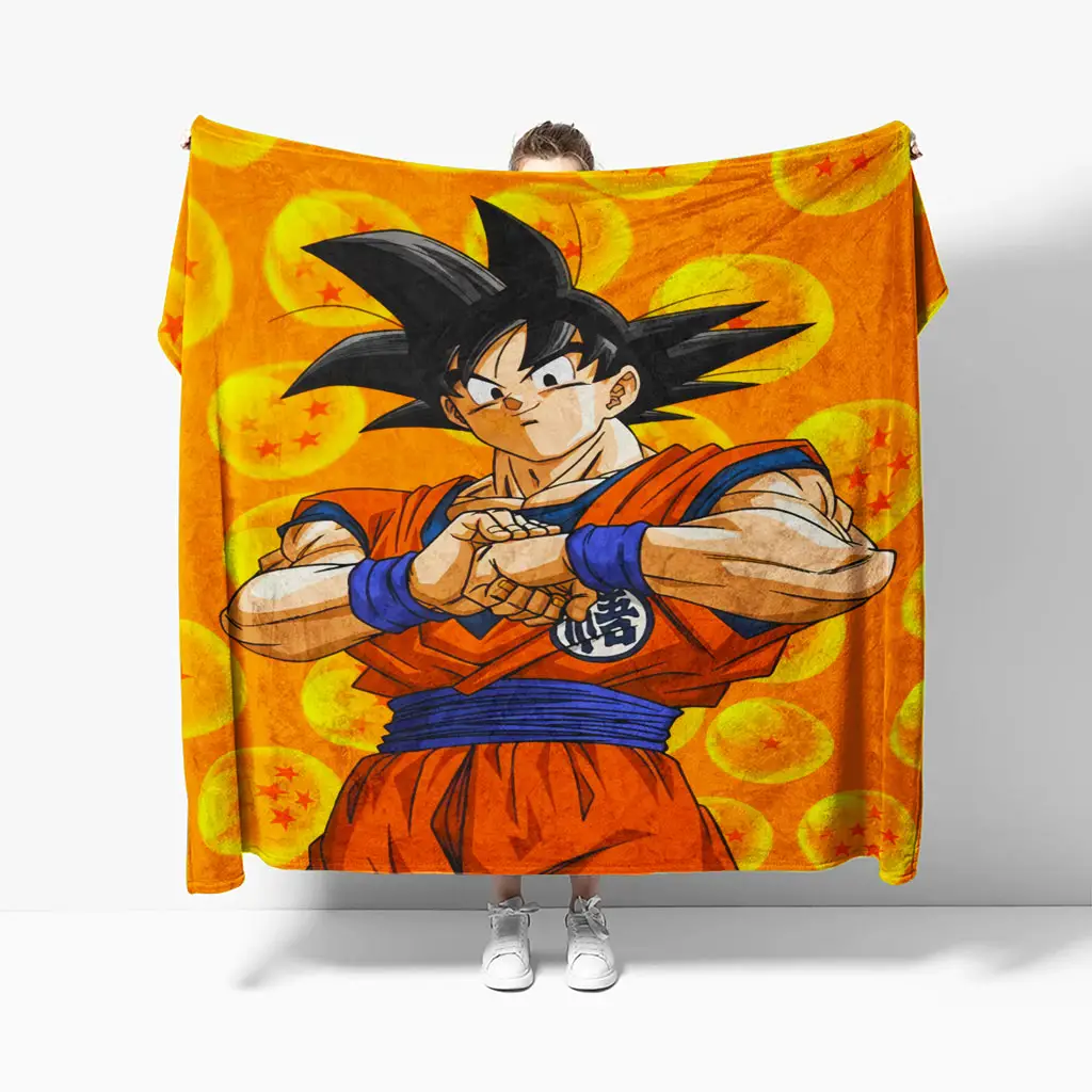 DBZ Goku and the Dragon Balls Blanket