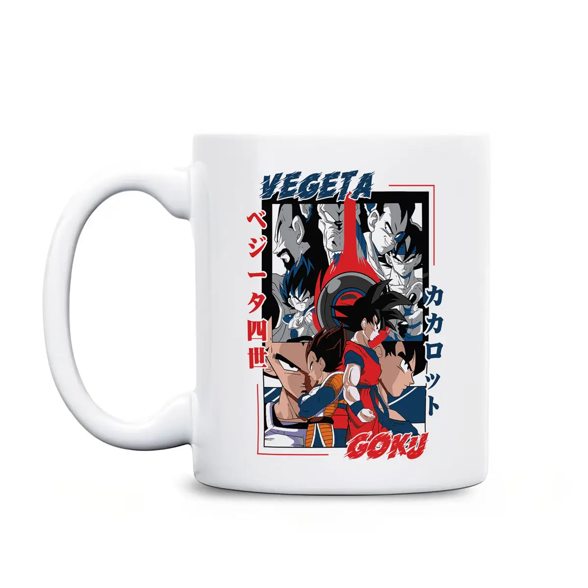 DBZ Saiyan Saga Vegeta and Goku Mug