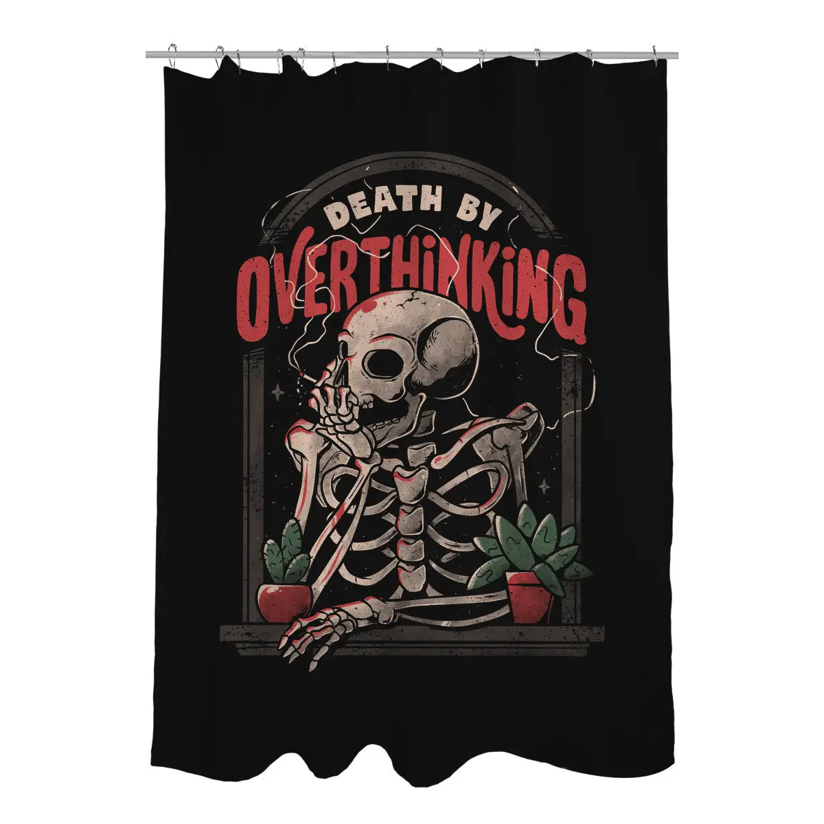 Death by Overthinking Shower Curtains
