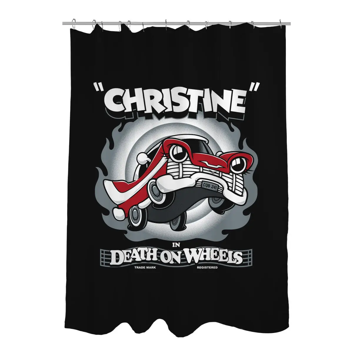 Death On Wheels Shower Curtains