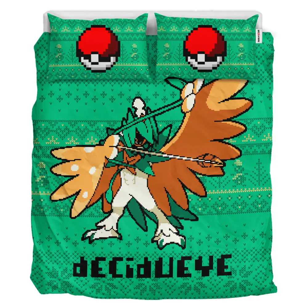 Decidye Xmas Polyester Duvet Cover Set