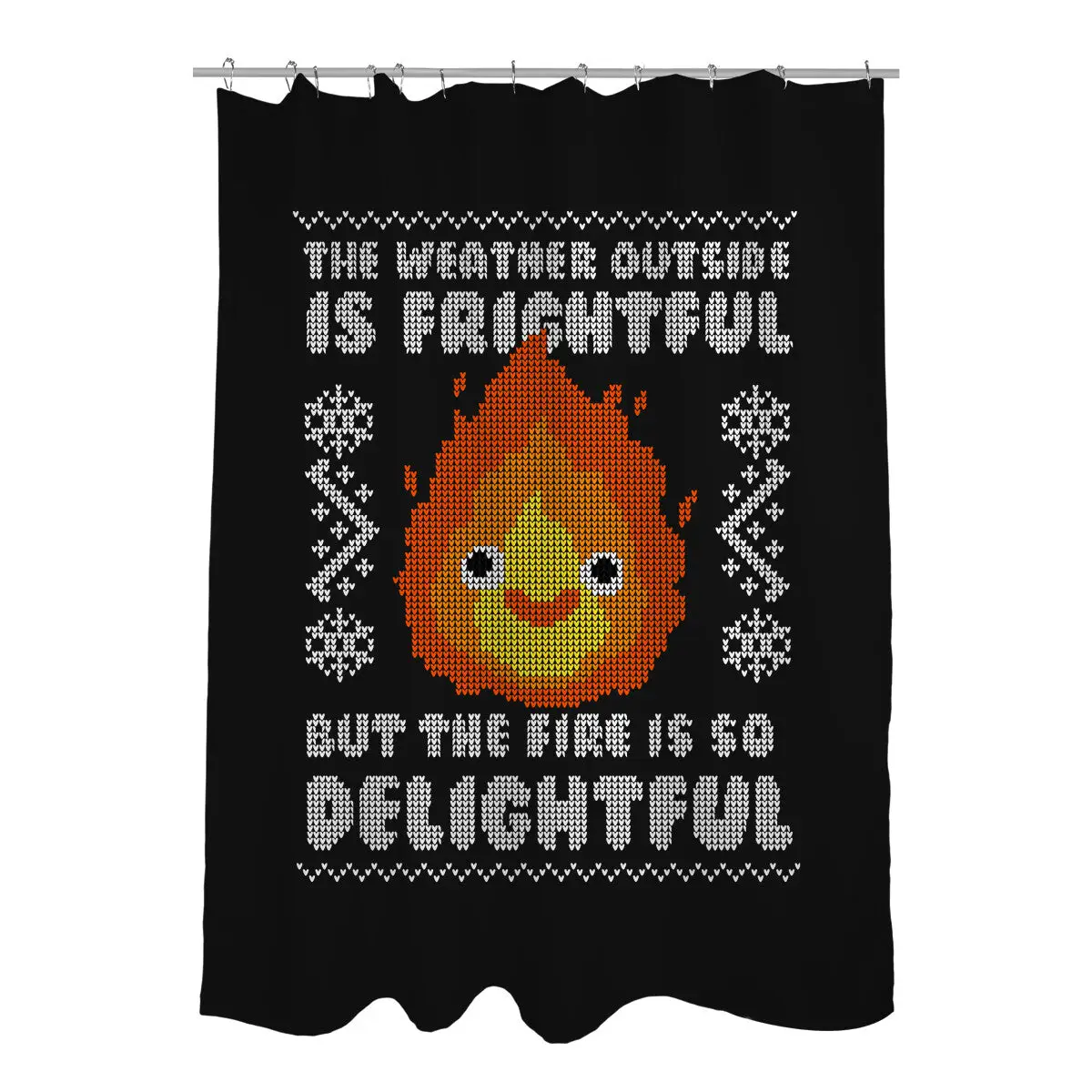 Delightful Fire! Shower Curtains