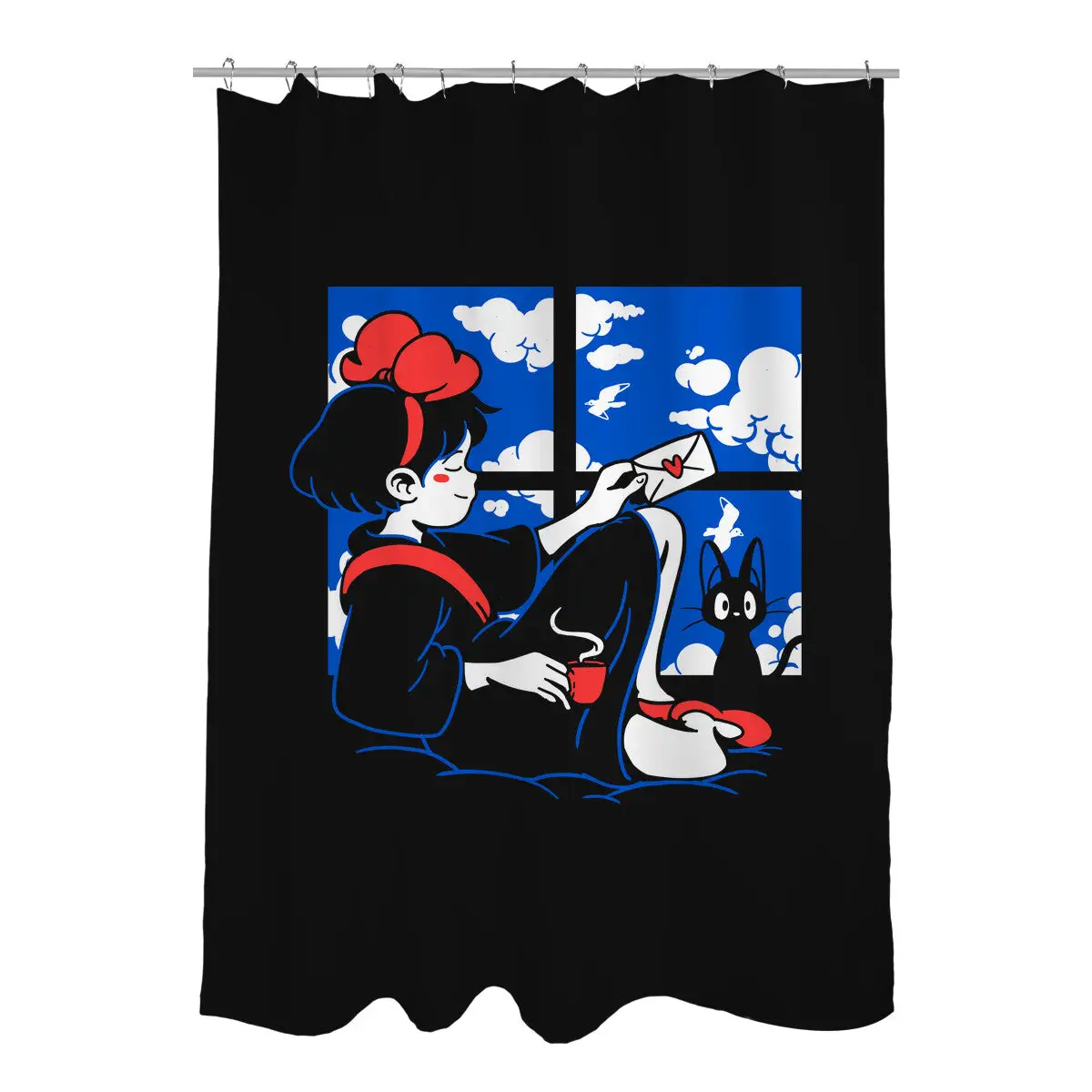 Delivery Resting Shower Curtains