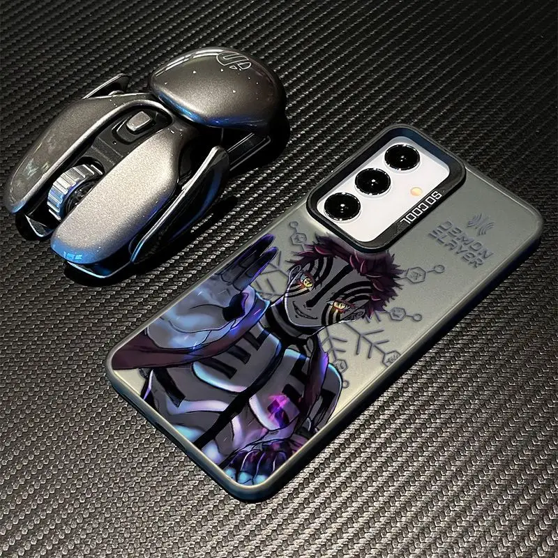 Demon Slayer Akaza Matte Phone Case For Samsung Mobile Phones