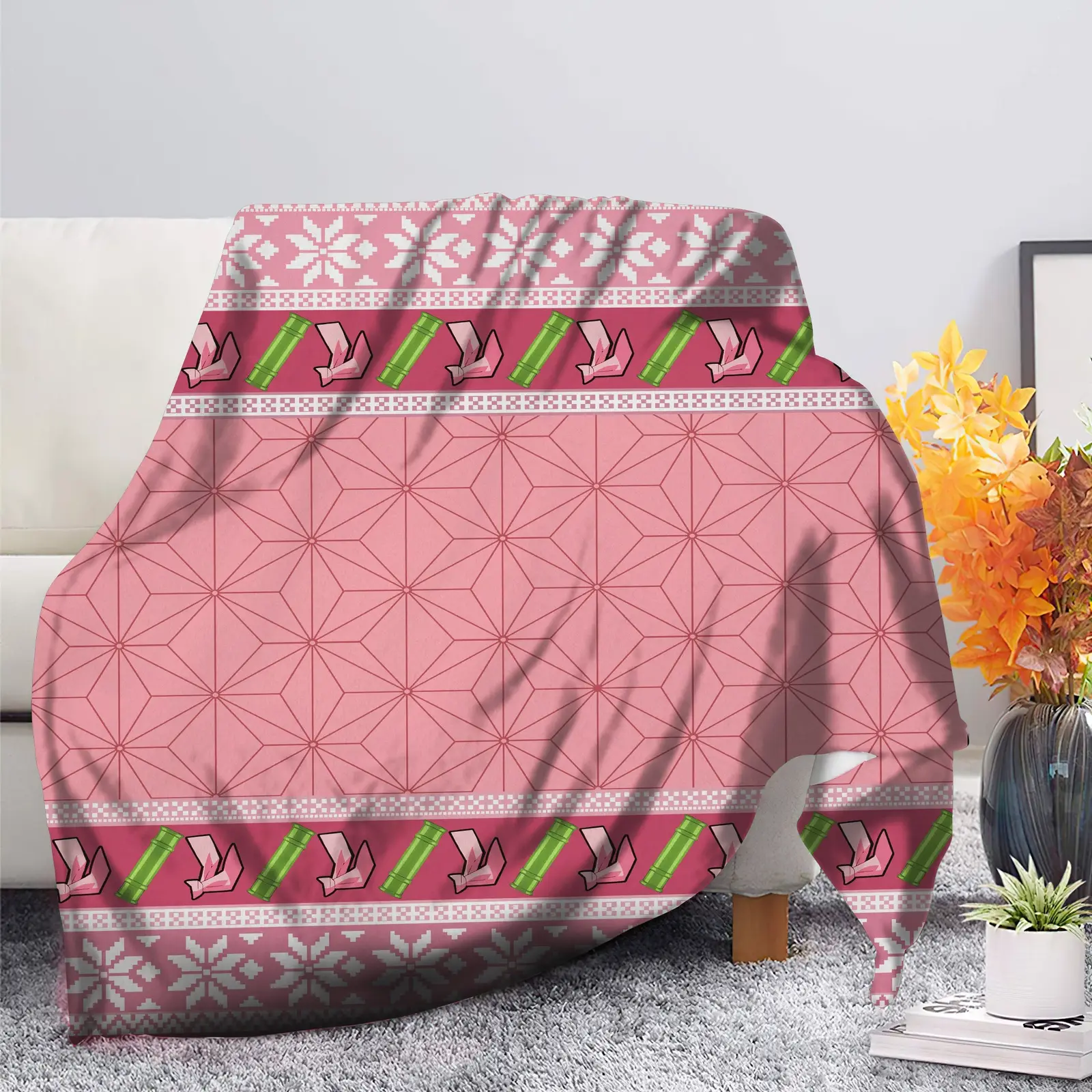 Demon Slayer Nezuko Christmas Blanket