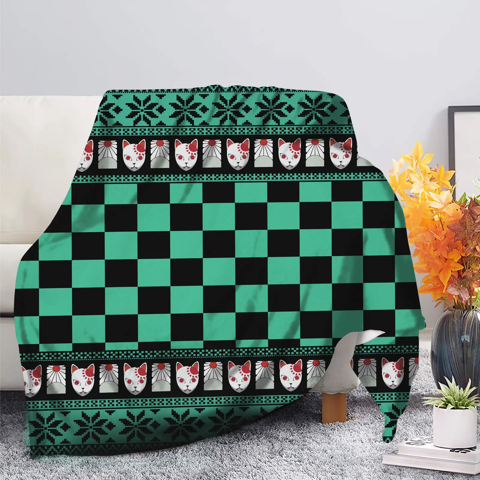 Demon Slayer Tanjiro Christmas Blanket