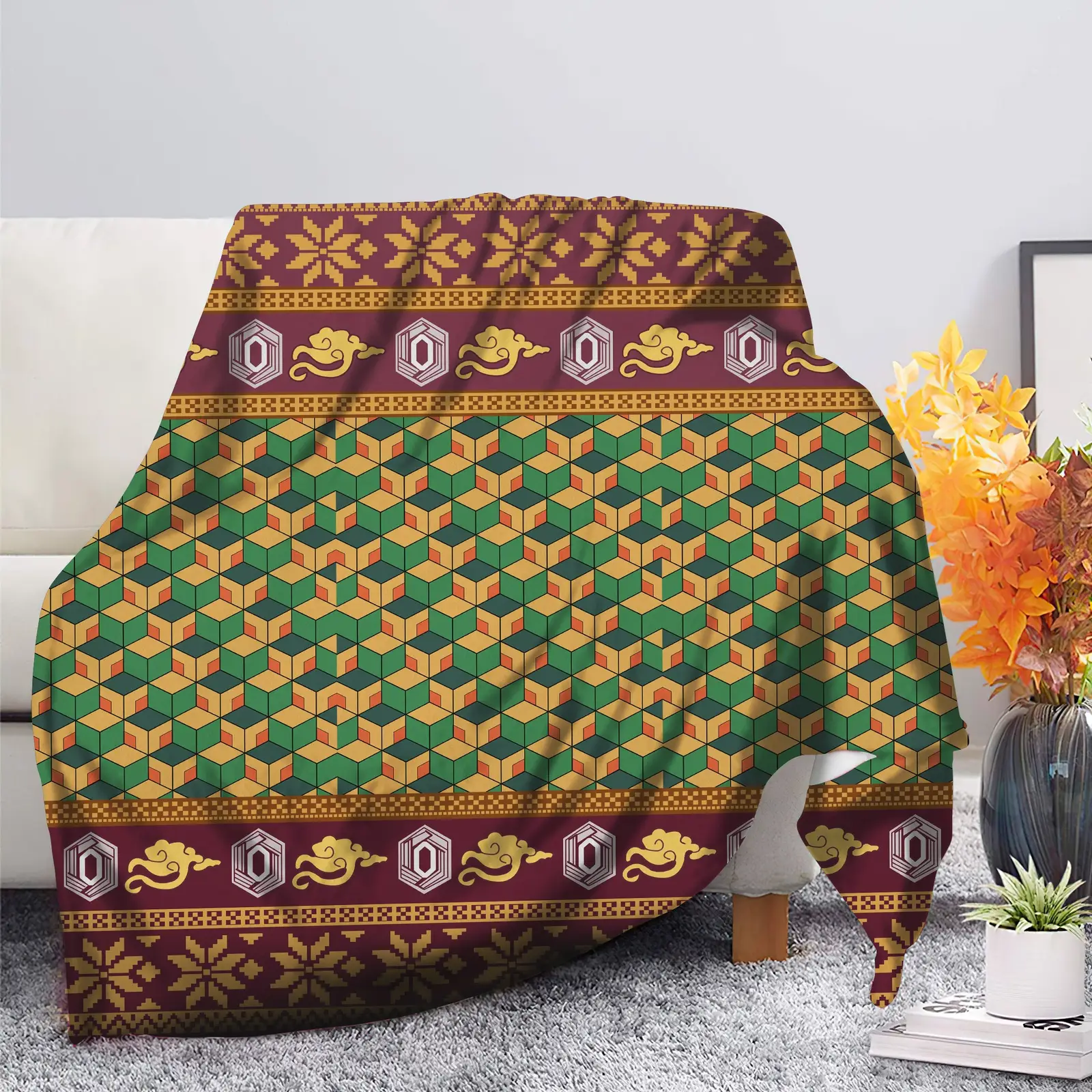 Demon Slayer Tomioka Giyu Christmas Blanket