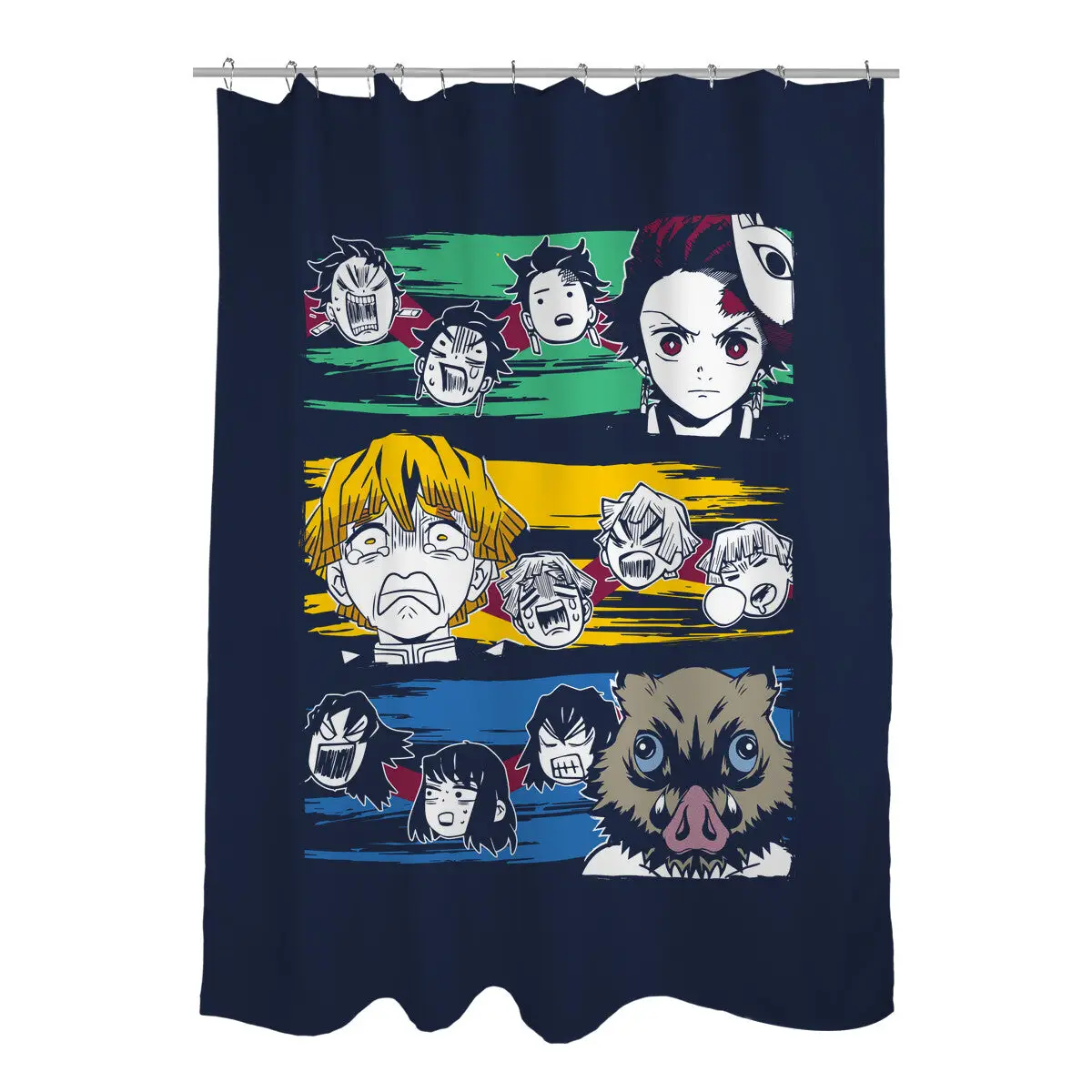 Demon Slayer Trio Shower Curtains
