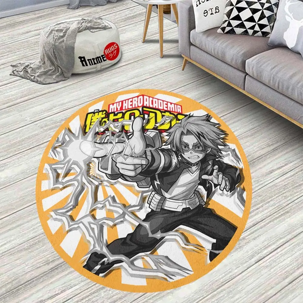 Denki Kaminari Round Rug Custom Anime Room Mats