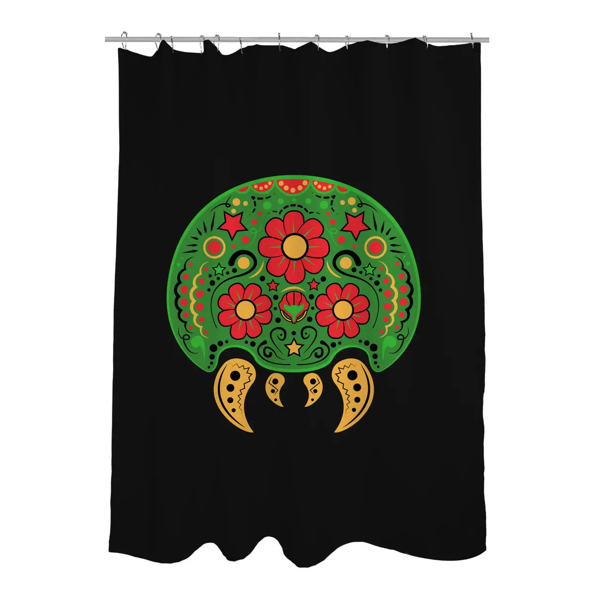 Dia de los Metroids Shower Curtains
