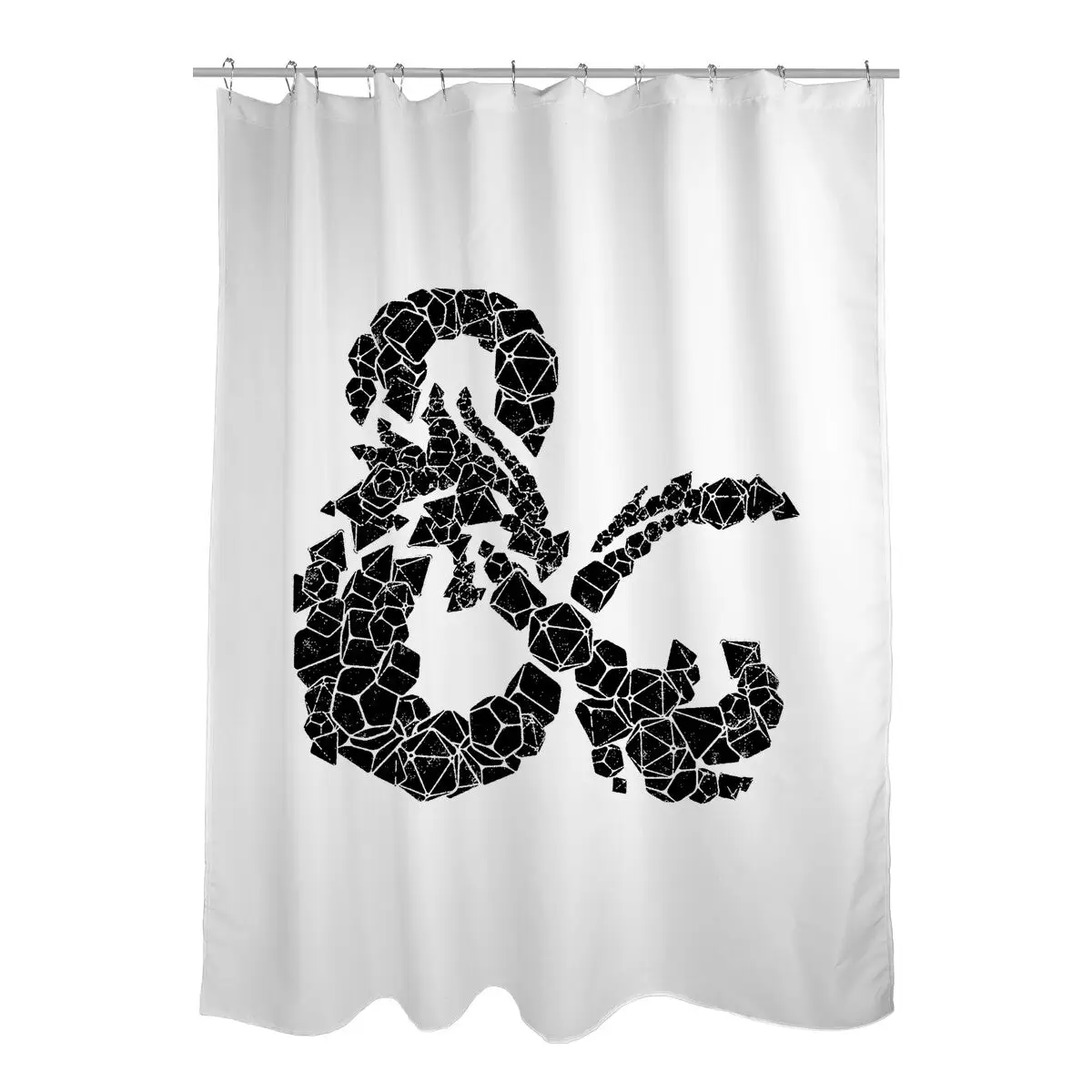 Dice Dragon Shower Curtains