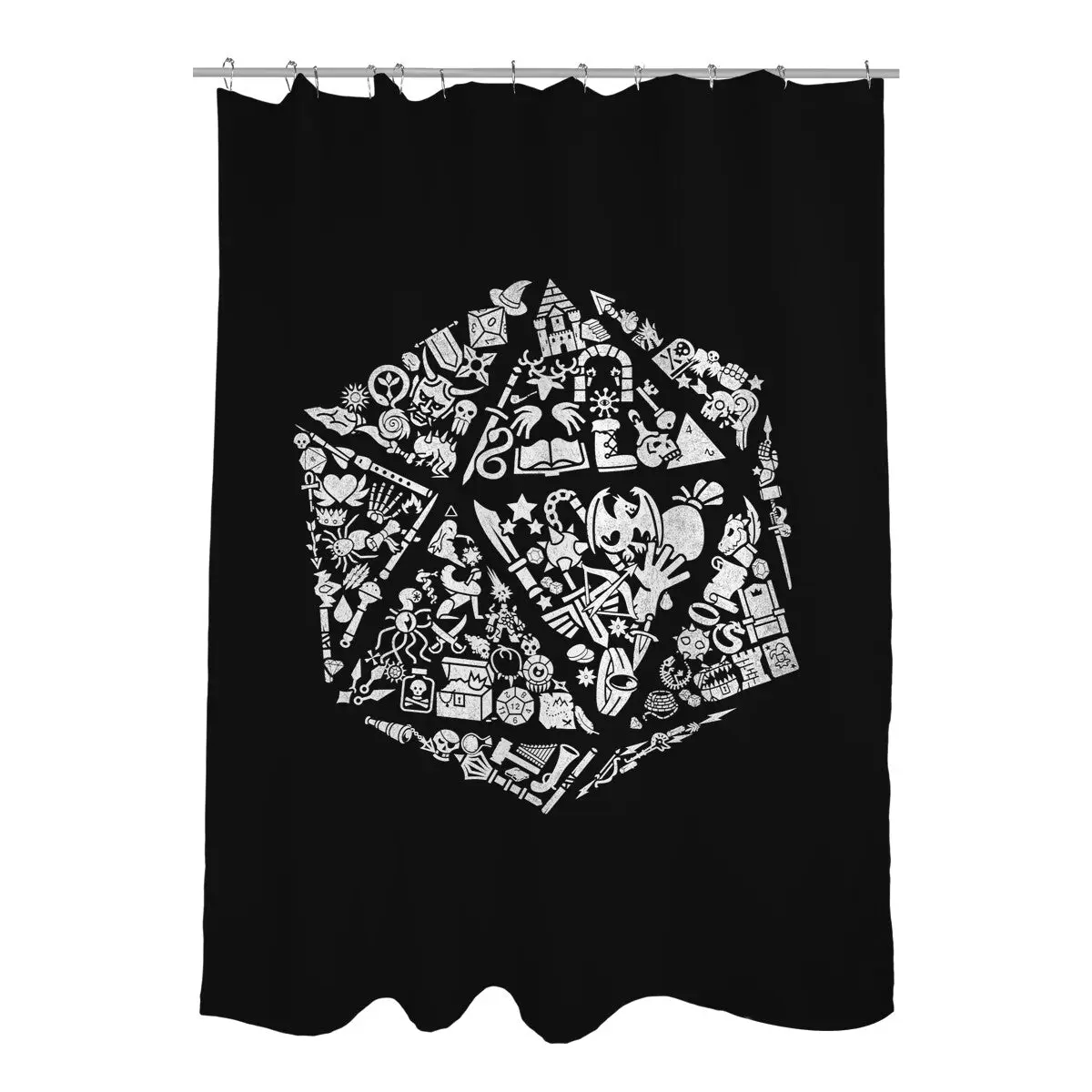 Dice Gamer Shower Curtains