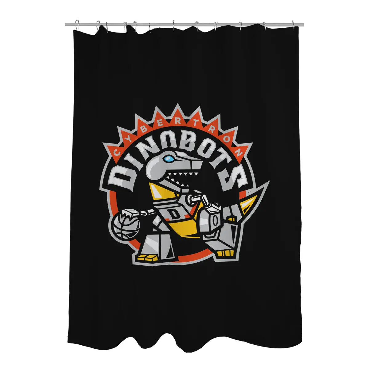 Dino Basketball Shower Curtains