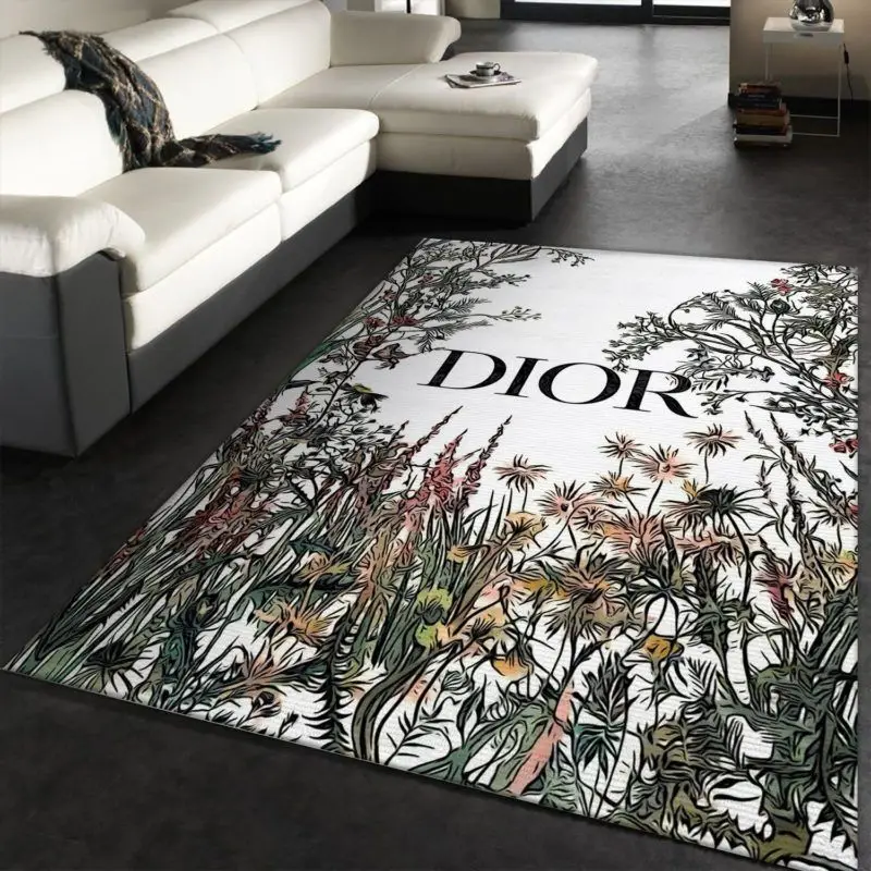 Dior Flowers Area Carpet Rug